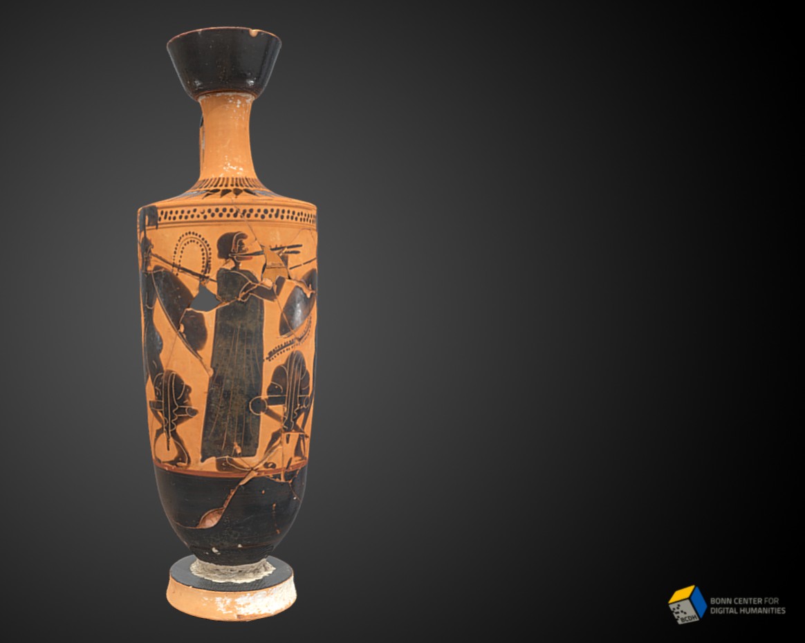Attic Black-Figure Lekythos in the Academic Art Museum (Inv. 307)