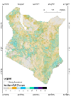 Number of Land Cover Changes in Kenya between 2001 and 2011