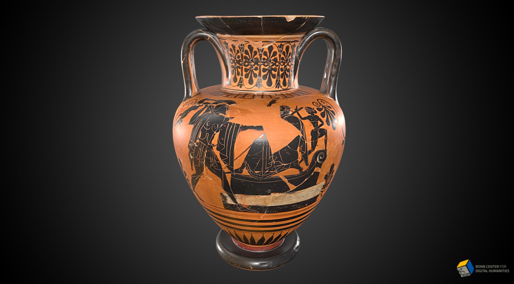 Attic Black-Figure Amphora in the Academic Art Museum Bonn (Inv. 39)