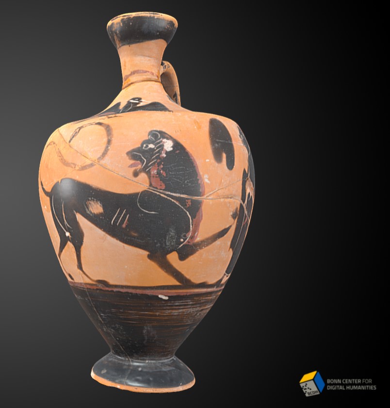 Attic Black-Figure Lekythos in the Academic Art Museum (Inv. 299)