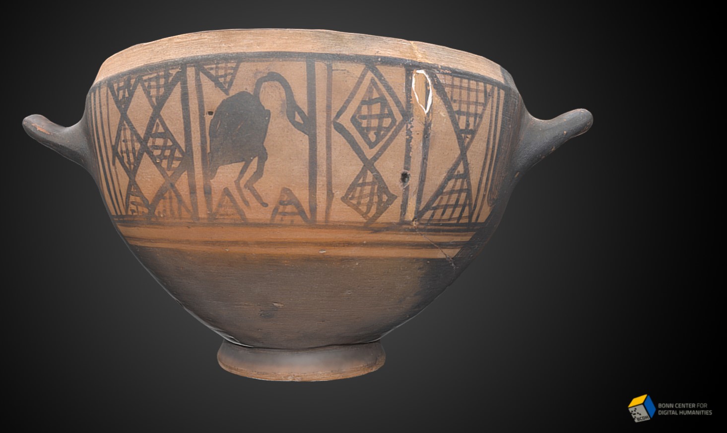 East Greek Geometric Skyphos in the Academic Art Museum Bonn (Inv. Nr. 2735)
