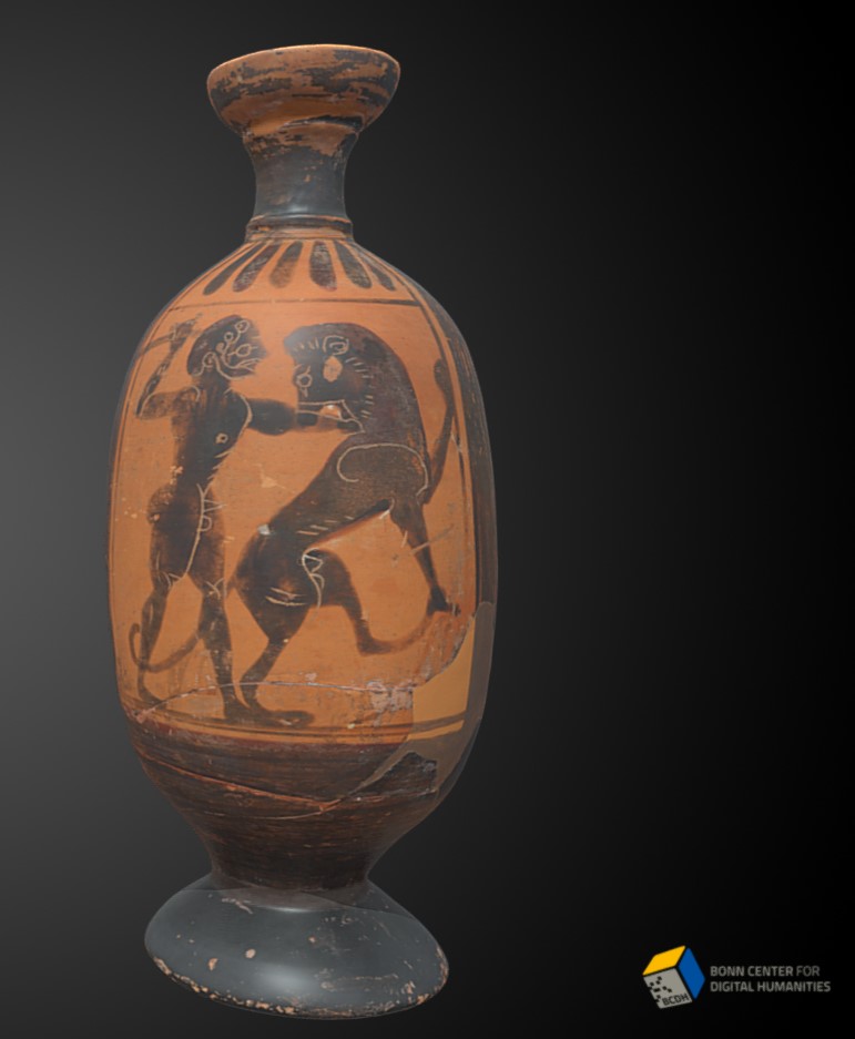 Attic Black-Figure Lekythos in the Academic Art Museum Bonn (Inv. 539)