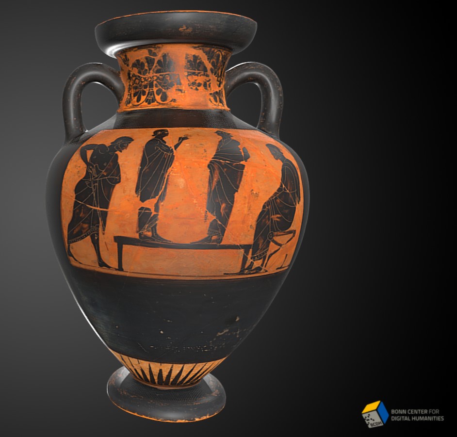 Attic Black-Figure Amphora in the Academic Art Museum Bonn (Inv. 43)